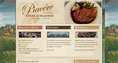 Desktop Screenshot of piacereristorante.com